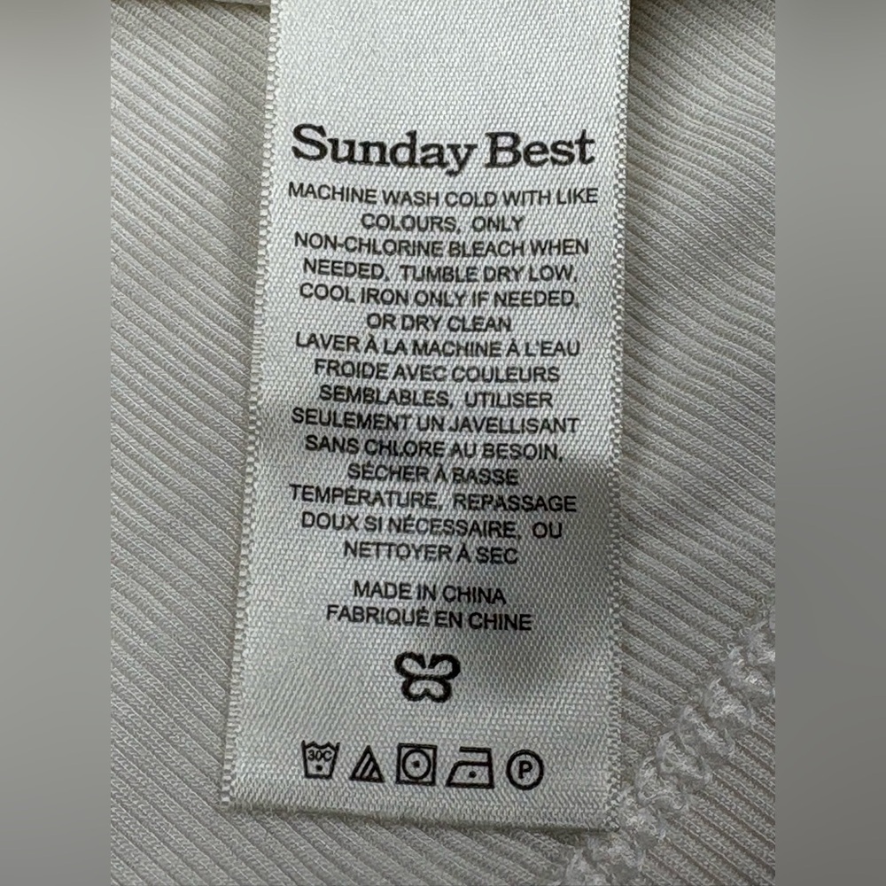 Aritzia Sunday Best Top Women’s M Sweetheart Neck Twisted Knot Front Cropped - Picture 7 of 9